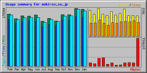 Usage summary for moki-ss.co.jp